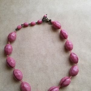 Vintage Miriam haskell pink  necklace